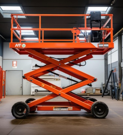  ножничный подъемник в производстве